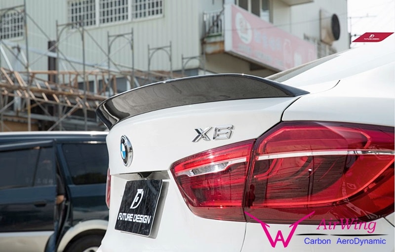 F16 - 3D style Carbon Trunk Spoiler 01